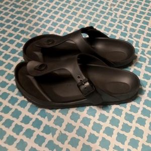 Birkenstock rubber summer sandels.